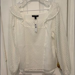 Banana Republic Size Small White Lace Blouse
